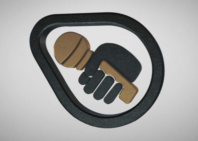 Microphone Masters logo animation 3d